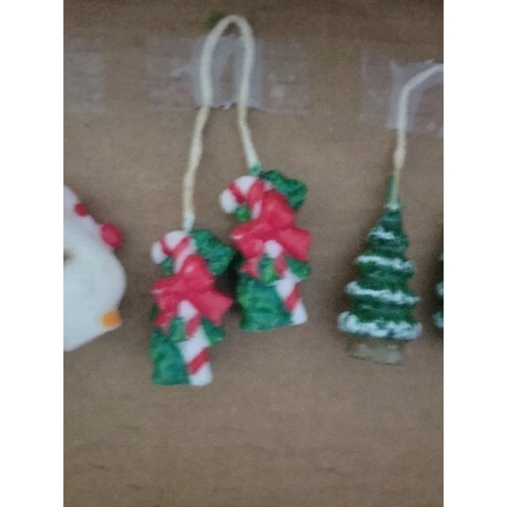 Vintage Holiday / Christmas Mini Rope Wax Candles Set Of 4 Bundle Decor